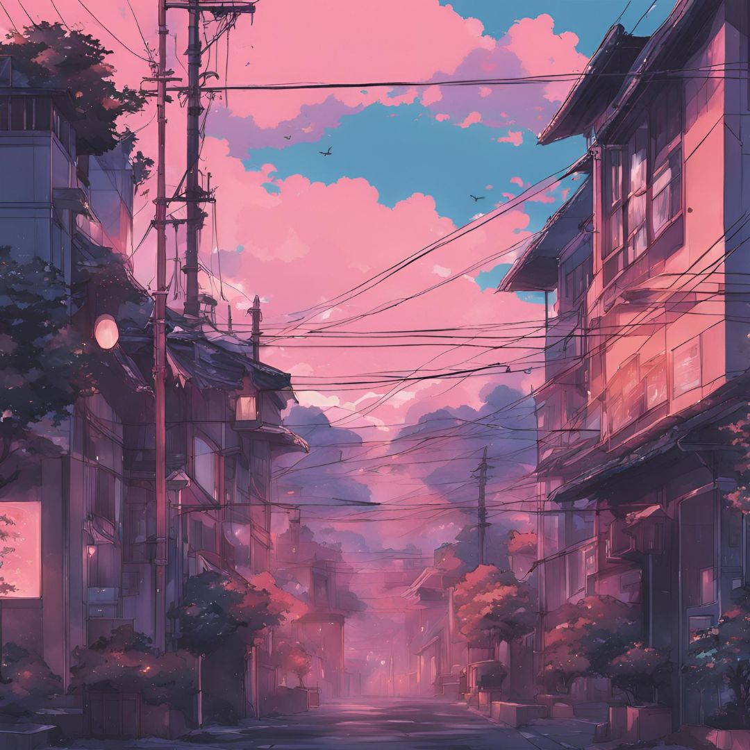 Aesthetic anime background